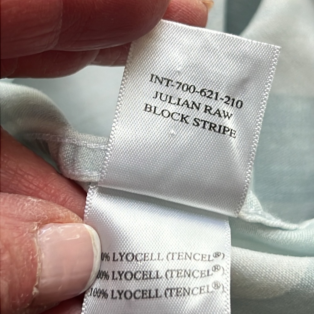 Rails Julian Striped Summer Tencel Shirtdress S - image 6